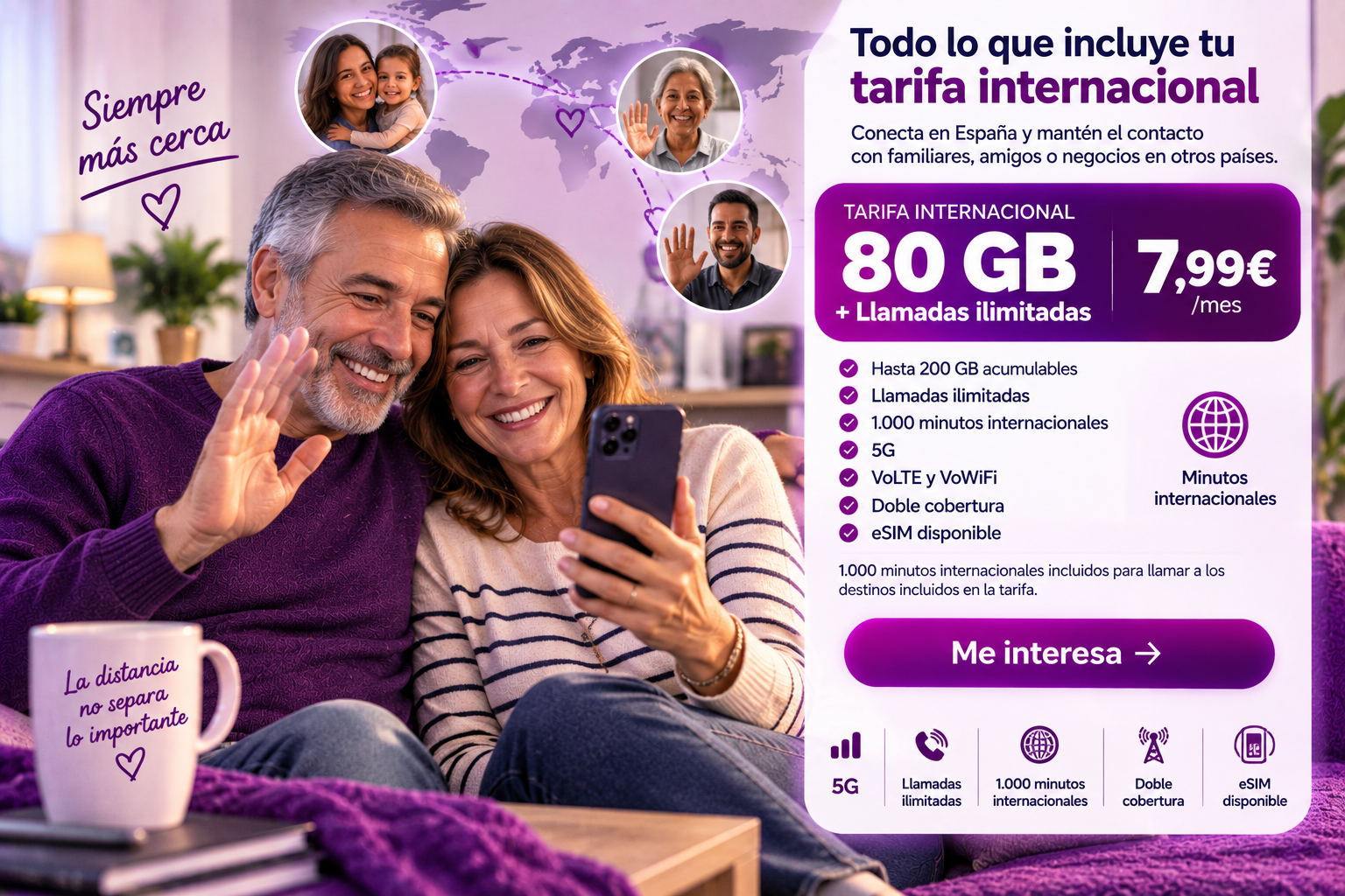 Tarifas internacionales WIFITECH