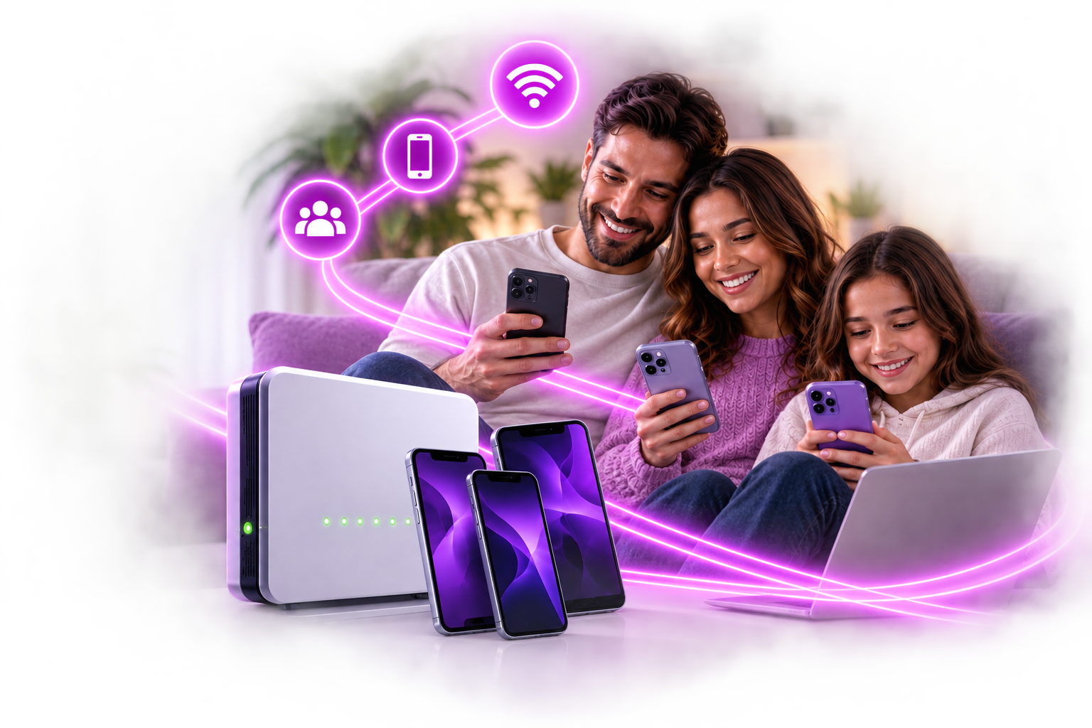Fibra 600 Mb y 180 GB compartidos WIFITECH