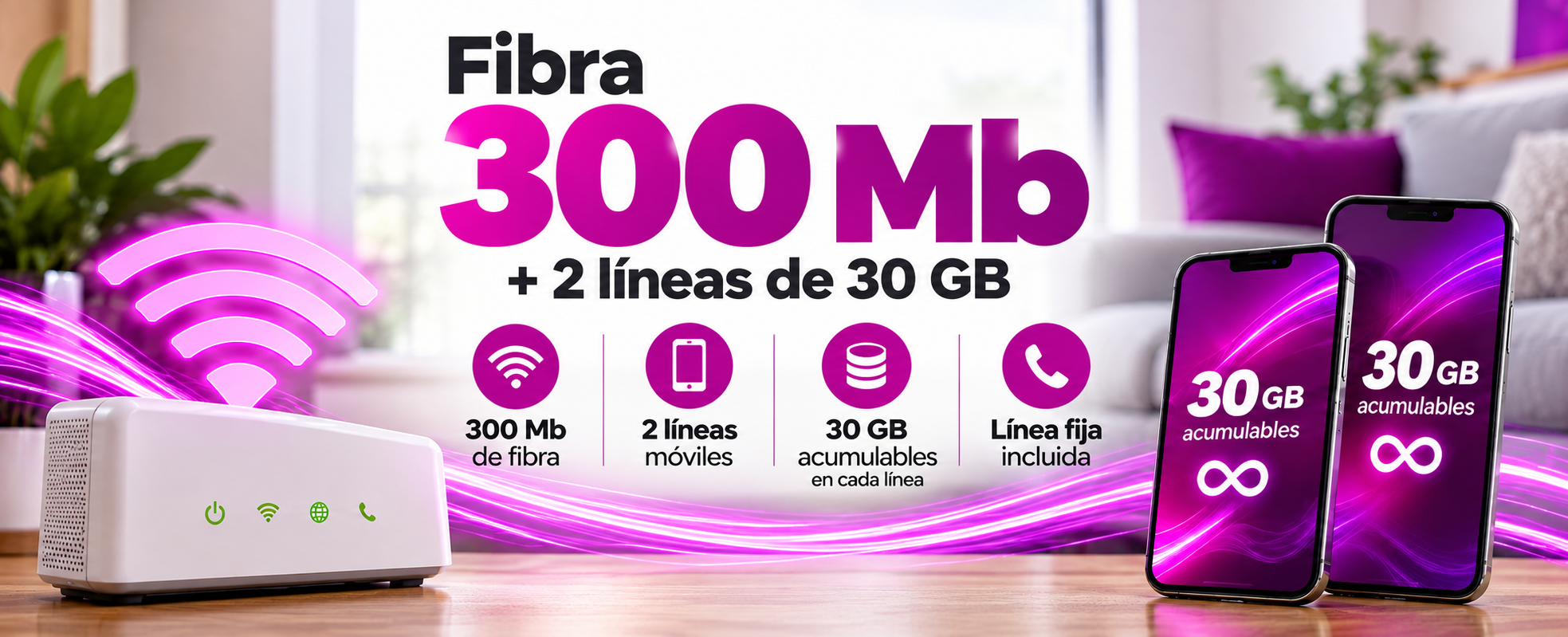 Fibra 300 Mb WIFITECH