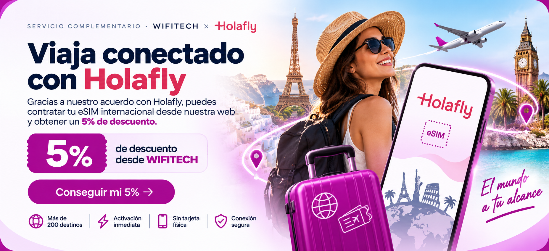 Holafly x WIFITECH · 5% de descuento