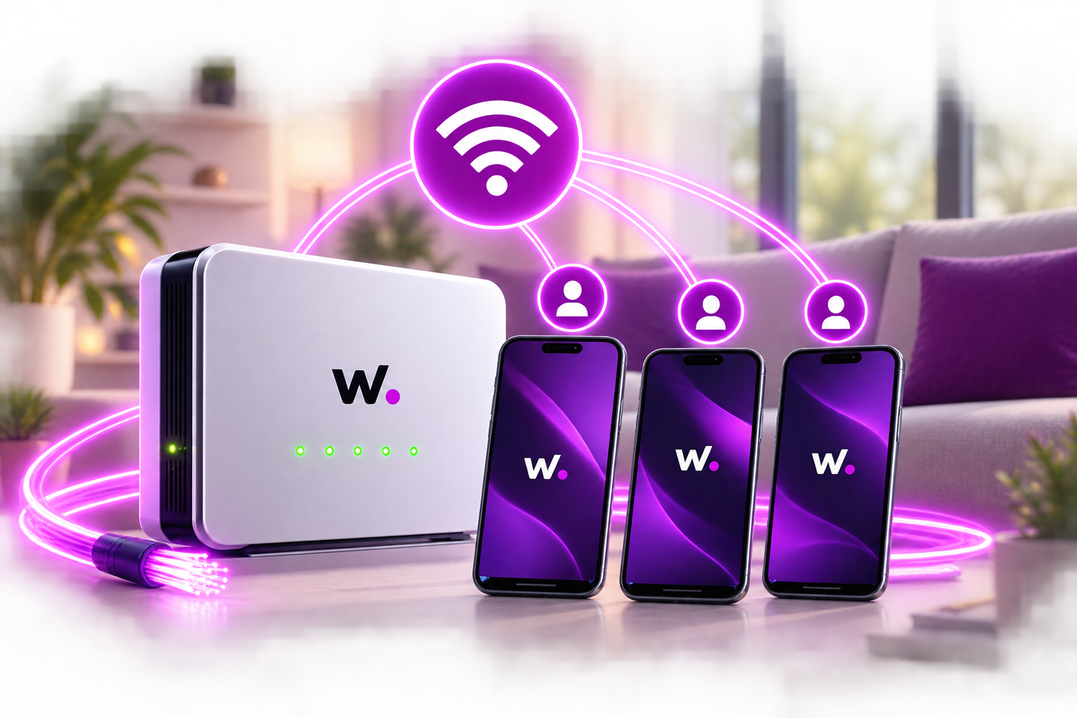 Fibra 1.000 Mb y 300 GB compartidos WIFITECH