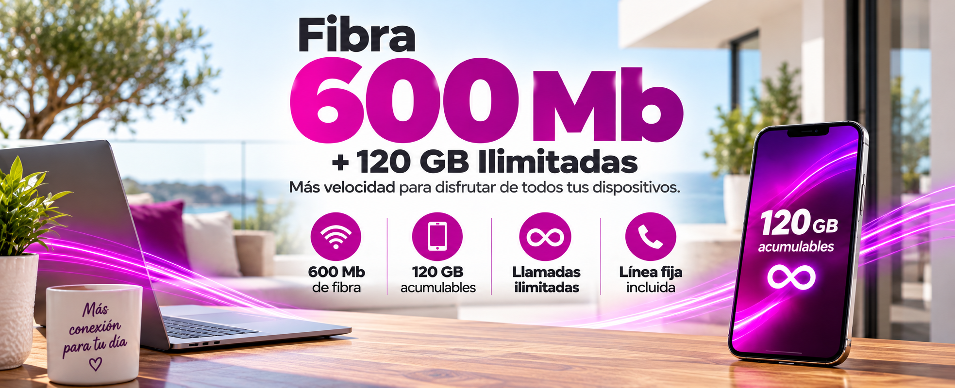 Fibra 600 Mb WIFITECH